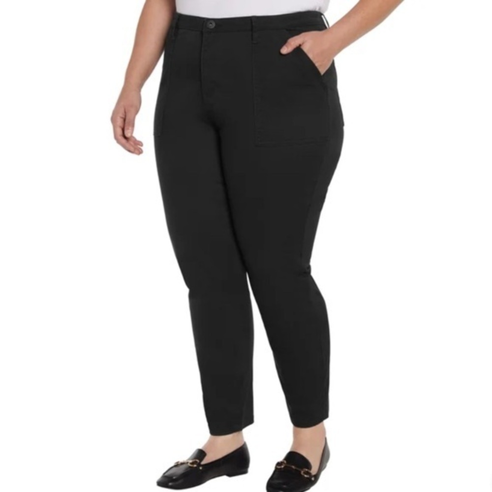 New Banana Republic Women’s High Rise Twill Pants Black Size 16 NWT